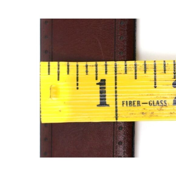 Josef Abboud BROWN GENUINE LEATHER 1.25"Wd CASUAL DRESS MEN'S BELT Sz 34/85 (I79 - Picture 10 of 14